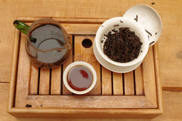 2019 Menghai Te Ji Shu Pu‘er San Cha tmavý čaj – Obrázok 6