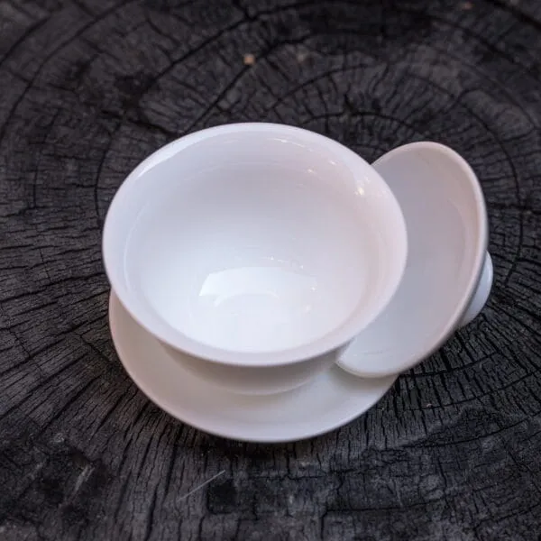 Gai Wan - Zhong 150 ml Dehua Porcelán – Obrázok 3