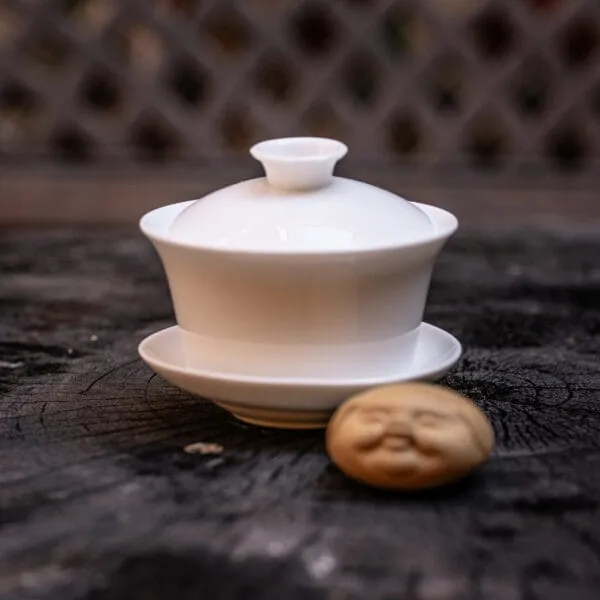 Gai Wan - Zhong 300 ml Dehua Porcelán – Obrázok 6