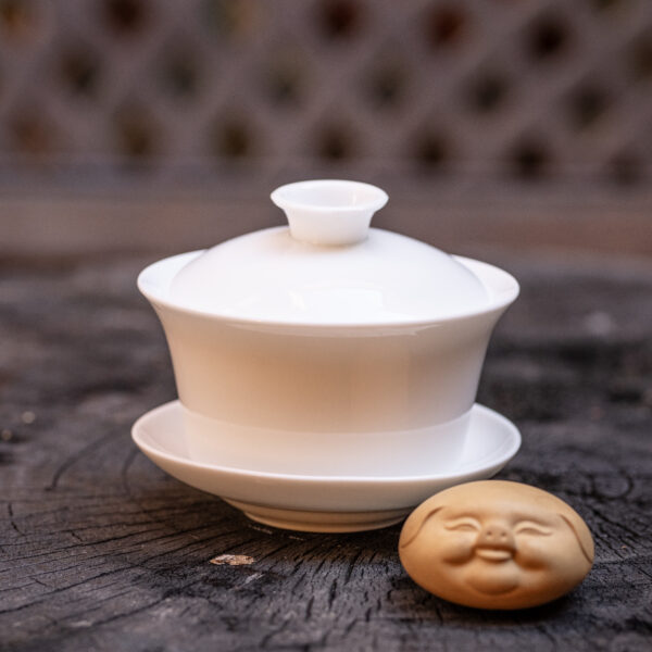 Gai Wan - Zhong 300 ml Dehua Porcelán – Obrázok 4
