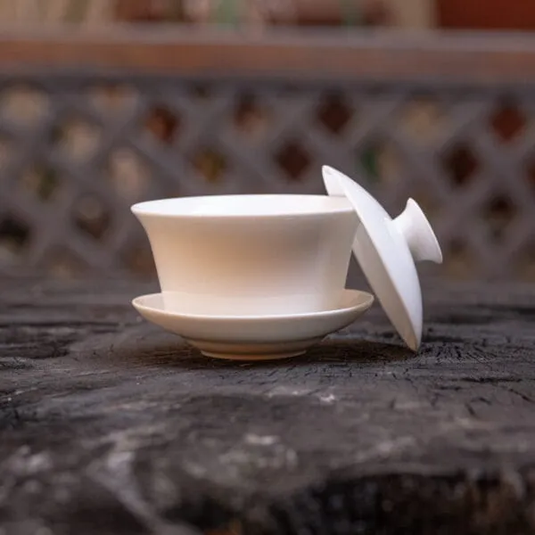 Gai Wan - Zhong 300 ml Dehua Porcelán – Obrázok 2